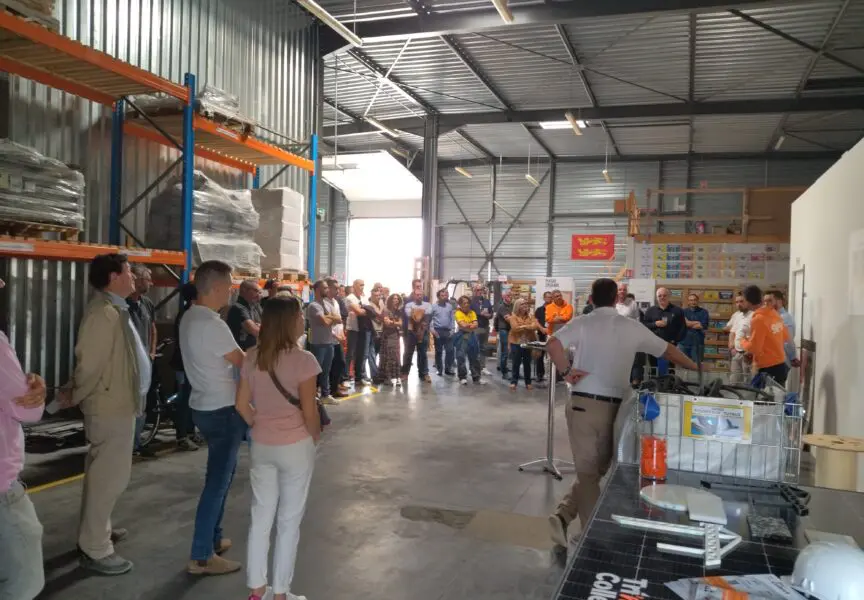 Interieur des nouveaux locaux de Tri'N'Collect à Verson