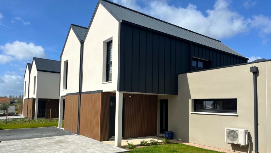Maisons Novalis, constructeur de maisons individuelles à Caen, réalise 13 maisons groupées à Blainville-sur-Orne et Douvres-la-Délivrande.